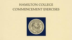 Hamilton Class of 1977 Commencement Program cover