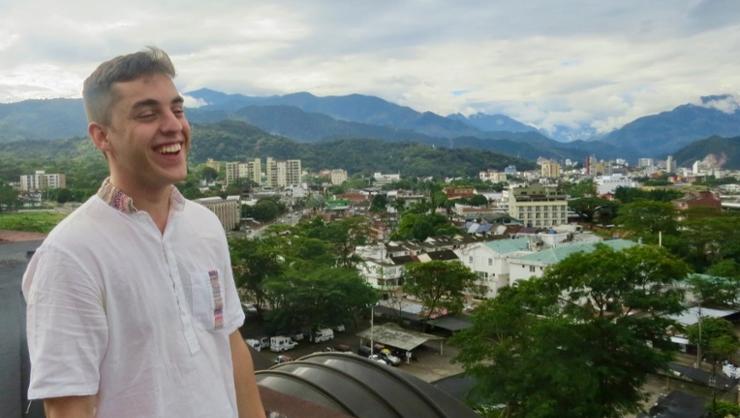 Henry Shuldiner ’19 in Colombia.