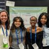 Bio. prof Ariel Kahrl, Lula Dalupang '26, Tenniyah Jennings '26, Andrea Hernandez Ramirez '26 at 2026 SICB.
