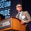 Richard Burns at an American LGBTQ+ Museum event.