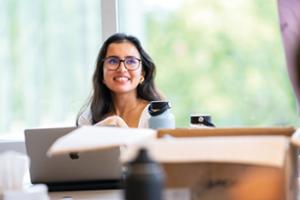 student in Levitt Center