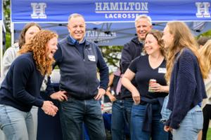 Students and family members tailgate during Family Weekend 2026.