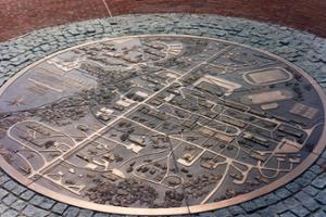 Hamilton College Bronze Map