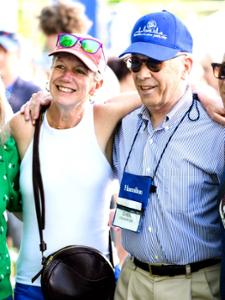Alumni before the All-Alumni Parade on Reunion Weekend at Hamilton College