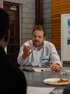 Prof. Aaron Strong participates in the community charrettes.