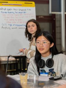 Students participate in the community charrette.