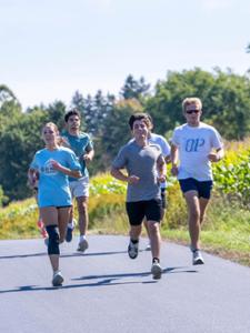 Runners participate in the Ham & Legs 5k and Wellness Walk
