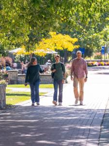 Families enjoyed the beautiful weather on campus.