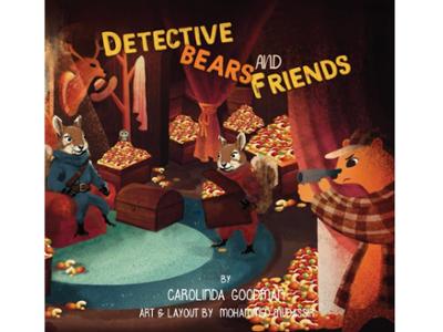 <em>Detective Bears and Friends </em>by Carol Goodman Kaufman K&rsquo;74 (aka Carolinda Goodman).
