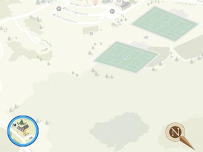 Rogers Estate highlighted on campus map