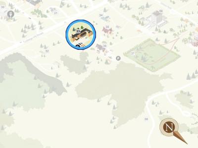 Skenandoa House highlighted on campus map