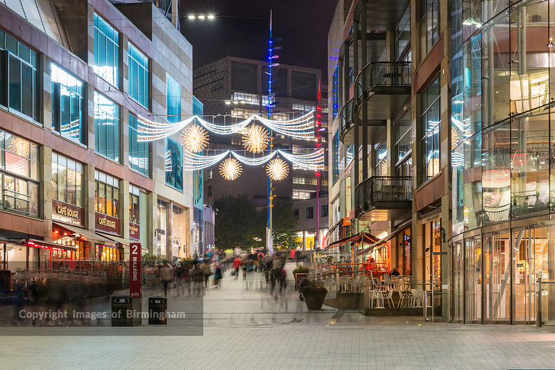 Images of Birmingham Photo Library Christmas lights at the Bullring