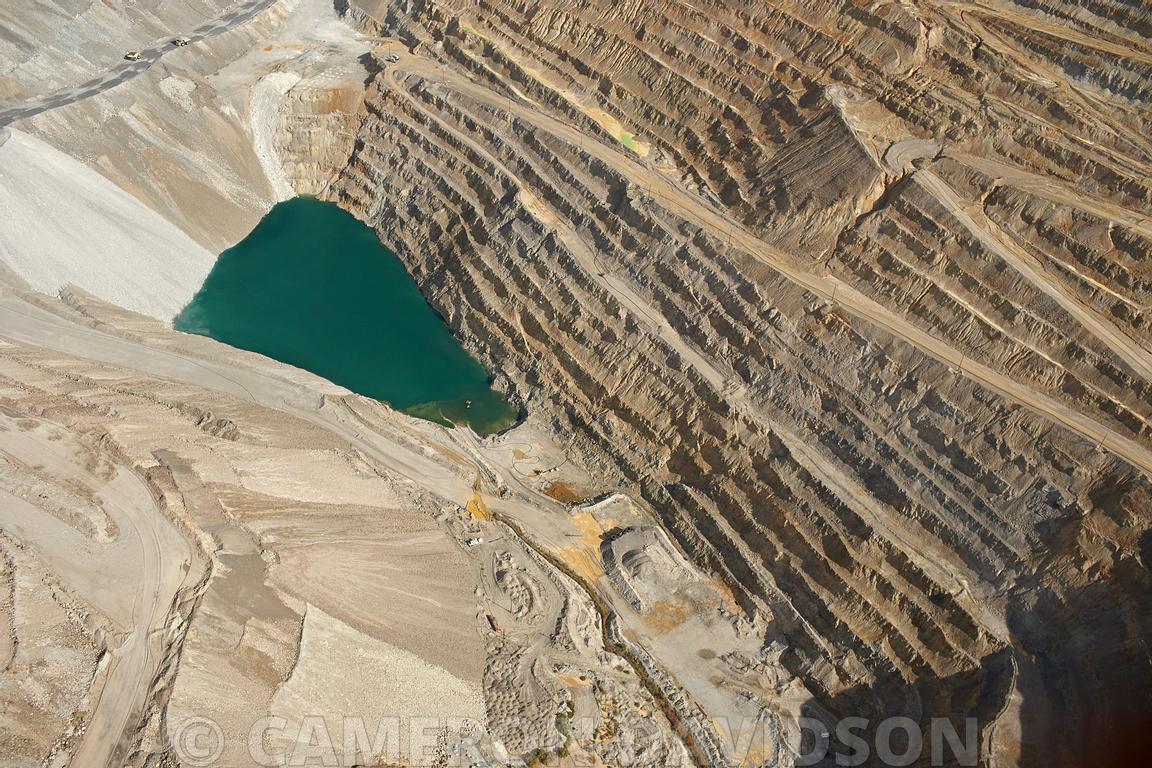 Aerial Stock Aerial photograph of the Sierrita Mine in Green Valley