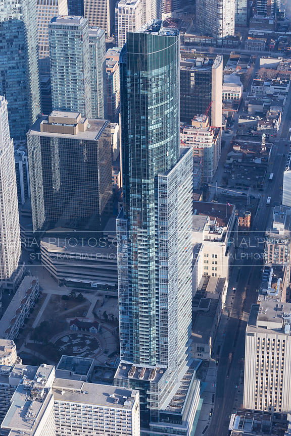 Aerial Photo Aura Condominium, Toronto