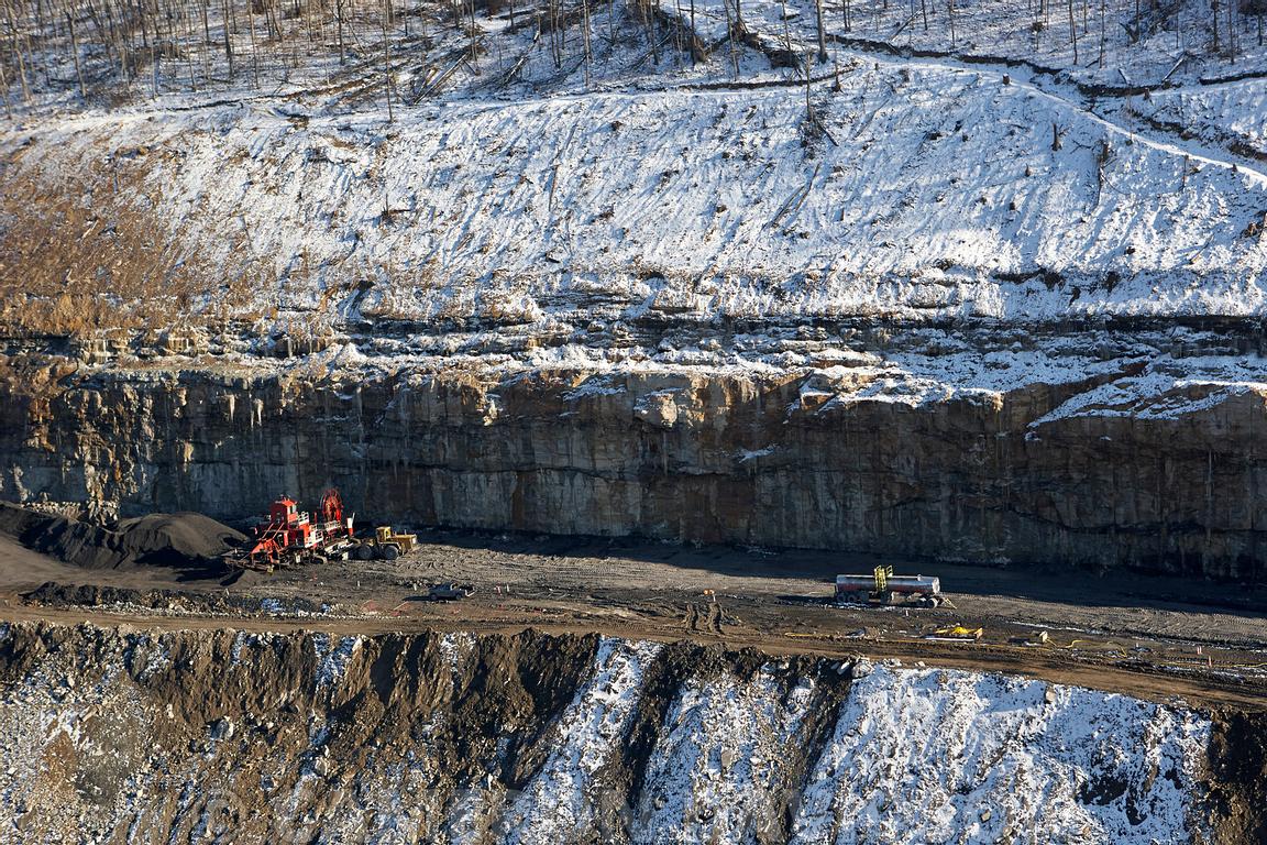 Aerial Stock Mountain Top Removal Coal Mining in Southern West Virginia