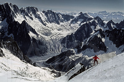 Climbing in the Mont Blanc Massif