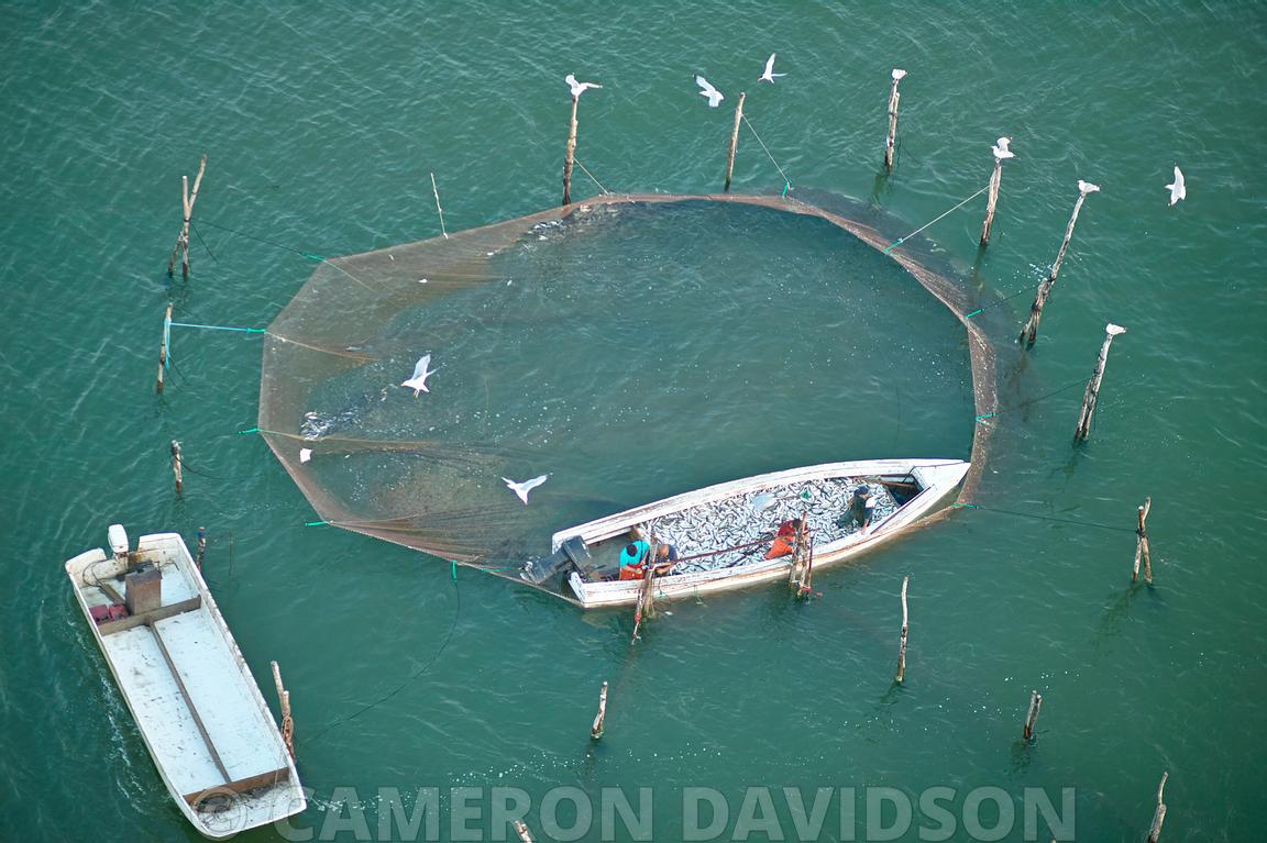 Aerial Stock | Aerial Virginia Chesapeake Bay Fisherman Island