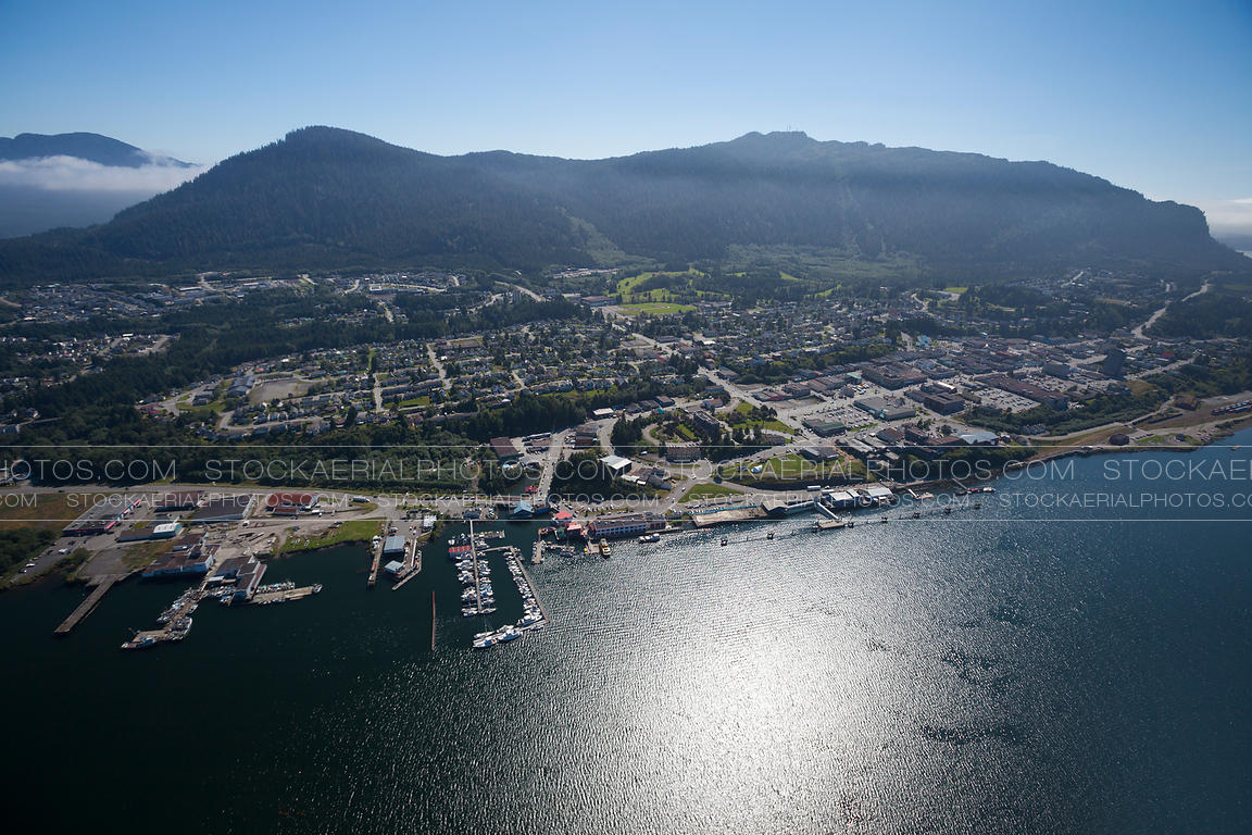 Aerial Photo Aerial photo of downtown Prince Rupert, British Columbia.