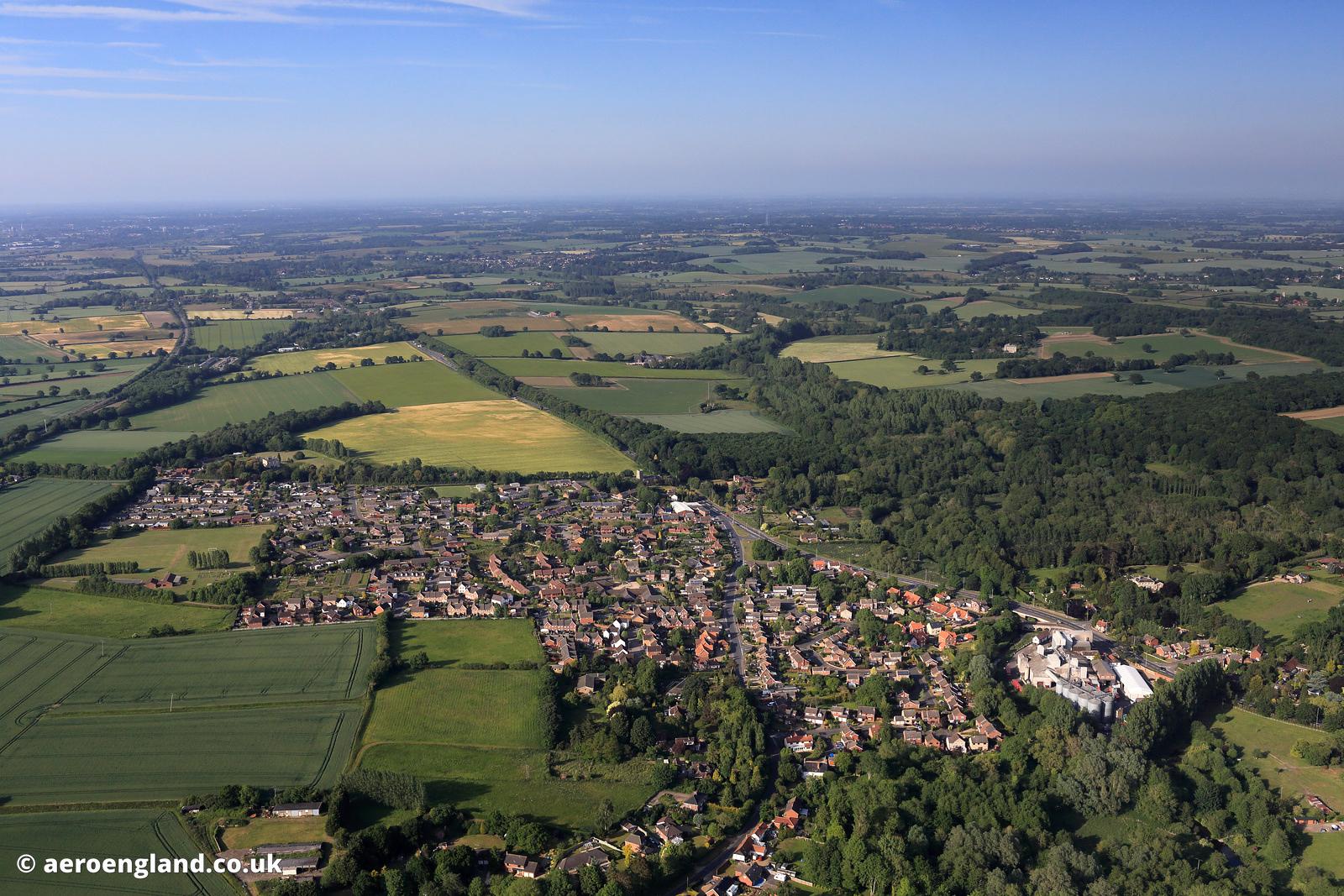 aeroengland aerial photograph of Newton Flotman.Norwich, Norfolk