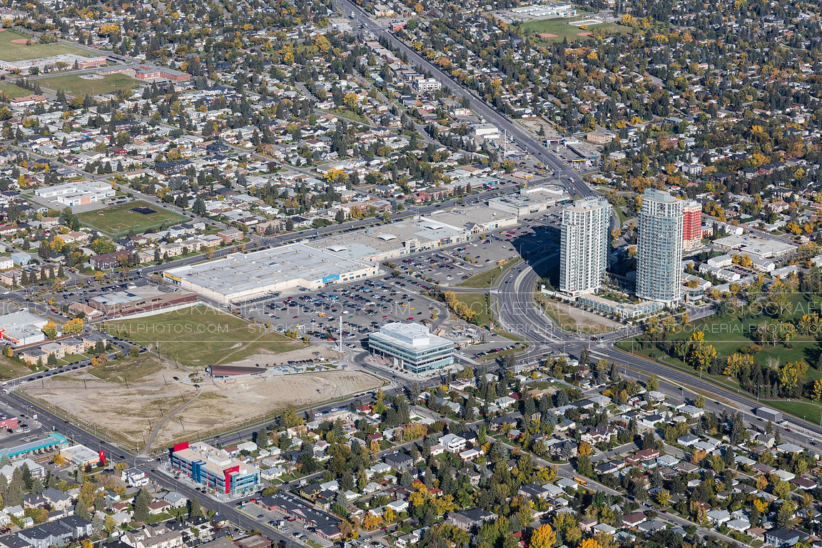 Aerial Photo Westbrook Mall, Calgary