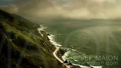 Highway 1 by seacoast and mountain