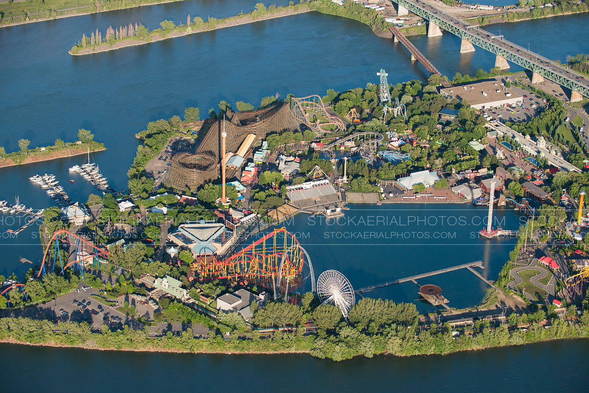 Aerial Photo | La Ronde Amusement Park, Montreal