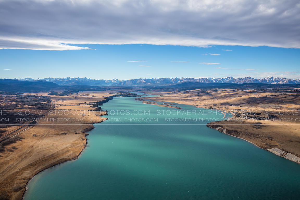 Aerial Photo Ghost Lake, Alberta