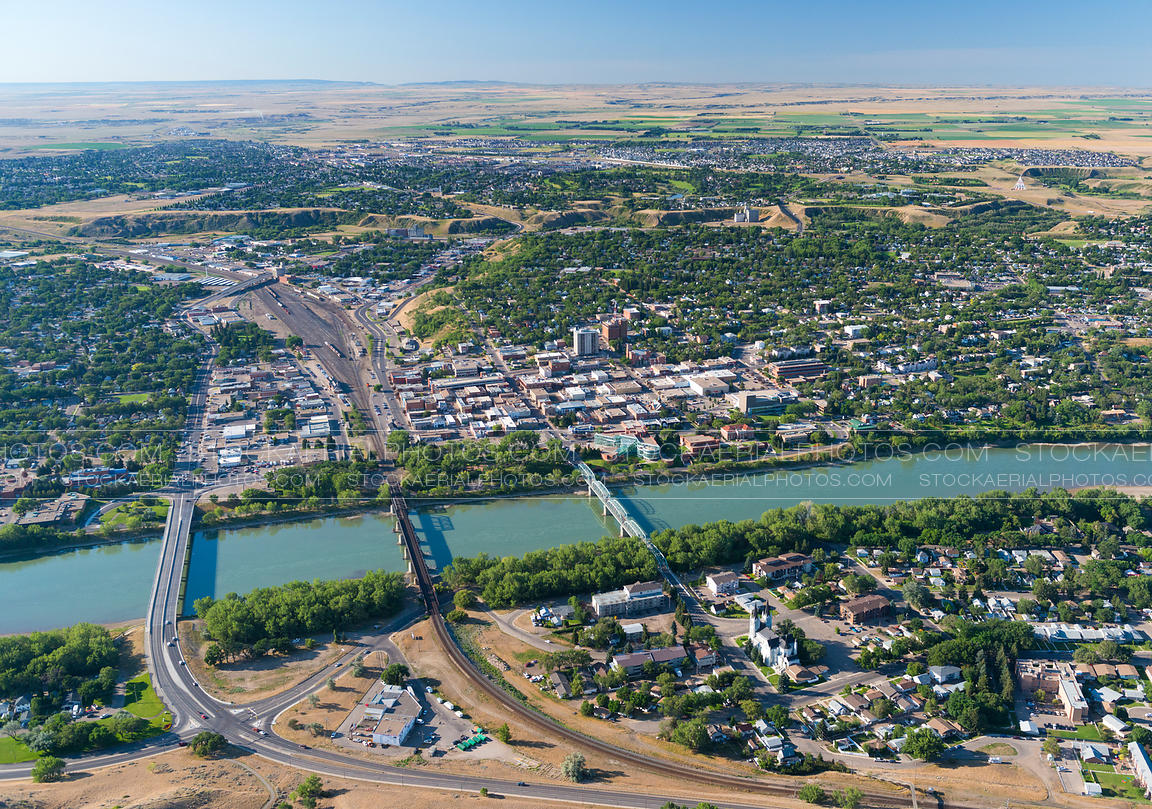 Aerial Photo Medicine Hat, Alberta