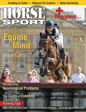 Rebecca Howard and Riddle Master  - Horse Sport Cover 2013