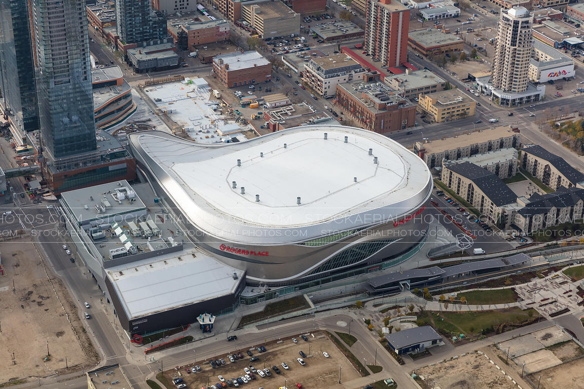 Aerial Photo Rogers Place Arena, Edmonton