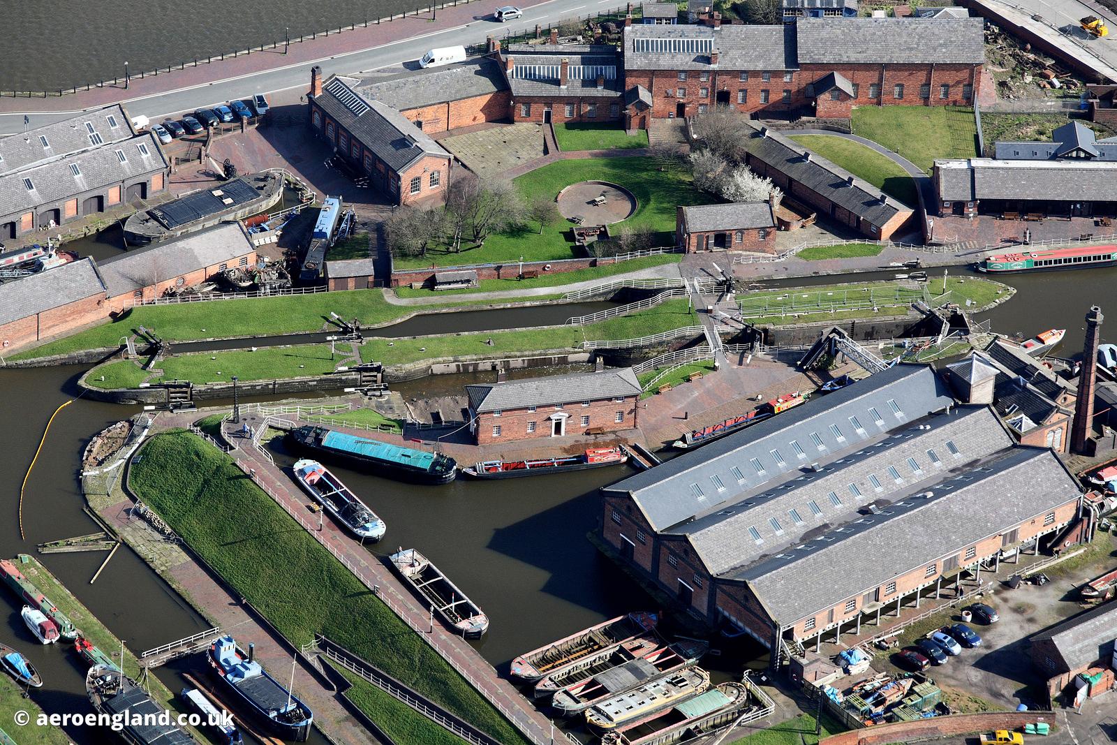 aeroengland aerial photograph of the National Waterways Museum