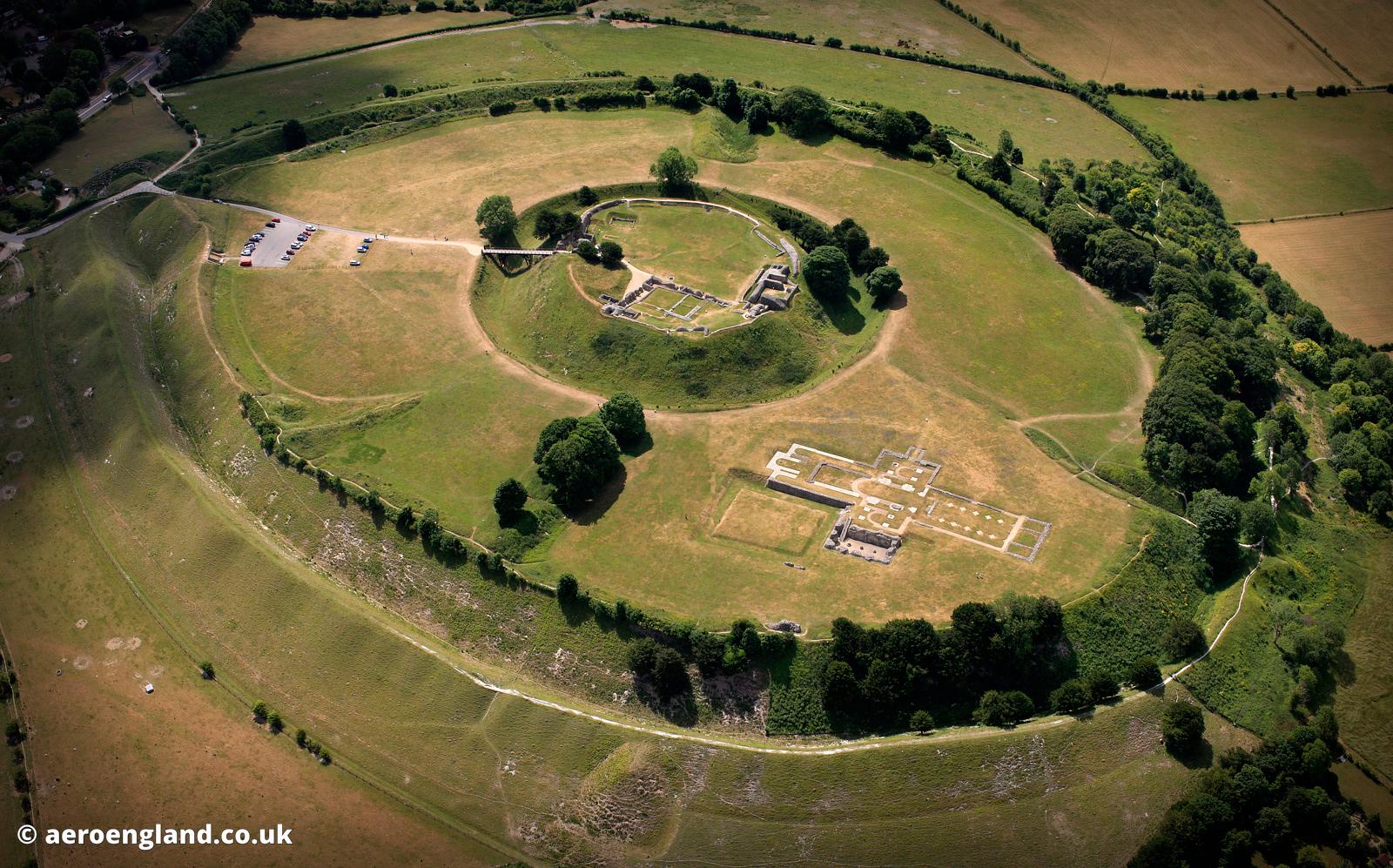 aeroengland aerial photograph of Old Sarum Wiltshire England