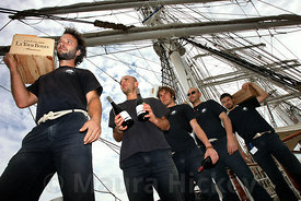 The "Belem" from Languedoc, France delevering wine by sail to Dublin.