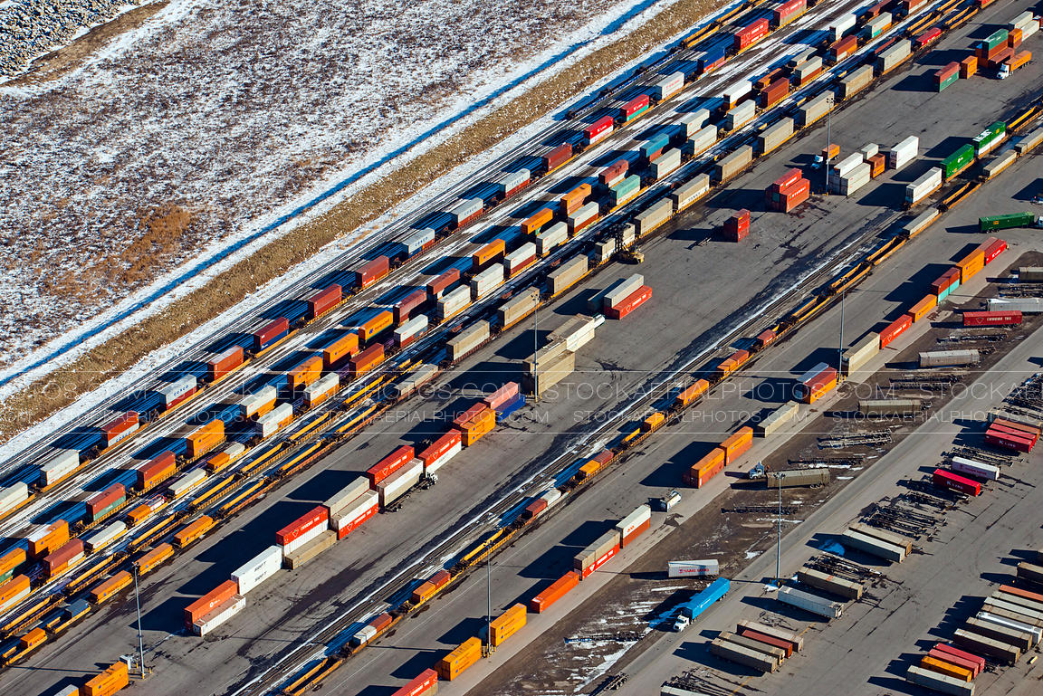 Aerial Photo CPR Shepard Intermodal Yard