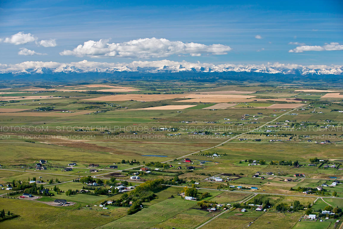 Aerial Photo Alberta's Foothills