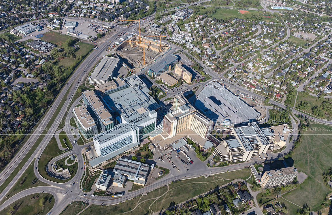 Aerial Photo Foothills Medical Centre, Calgary
