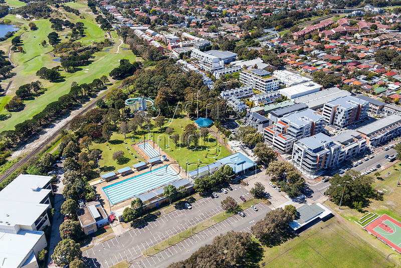 Aerial Stock Image Botany Aquatic Centre