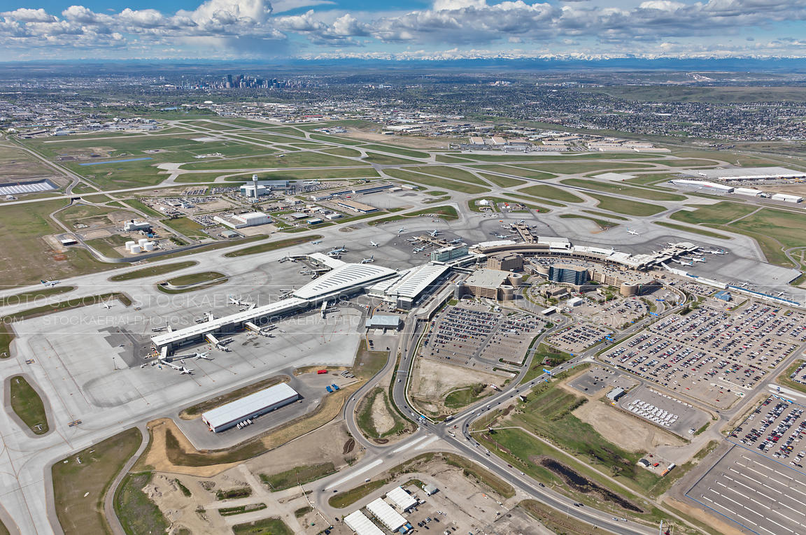 Aerial Photo Calgary International Airport (YYC)