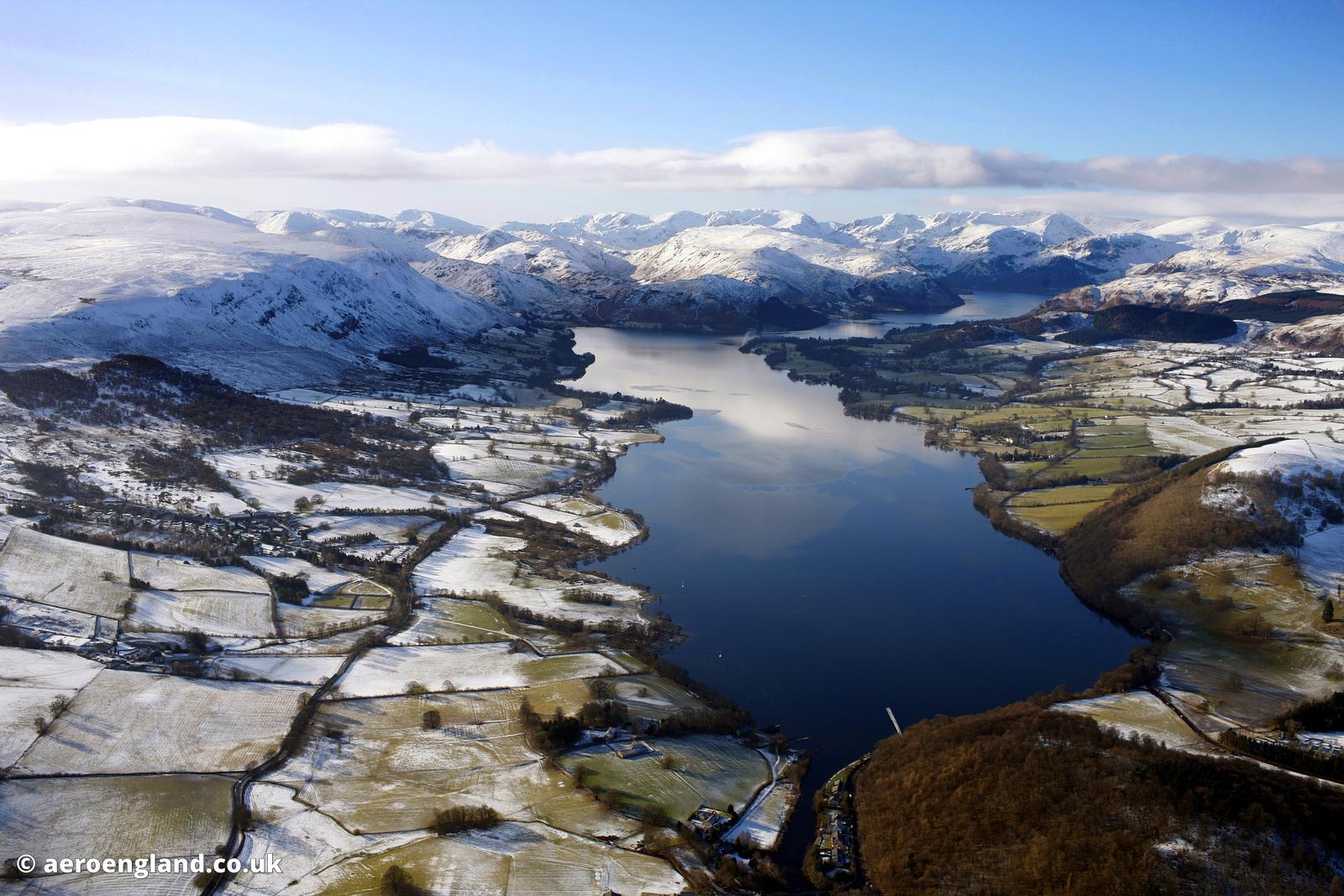aeroengland aerial photograph of Ullswater in the Lake District