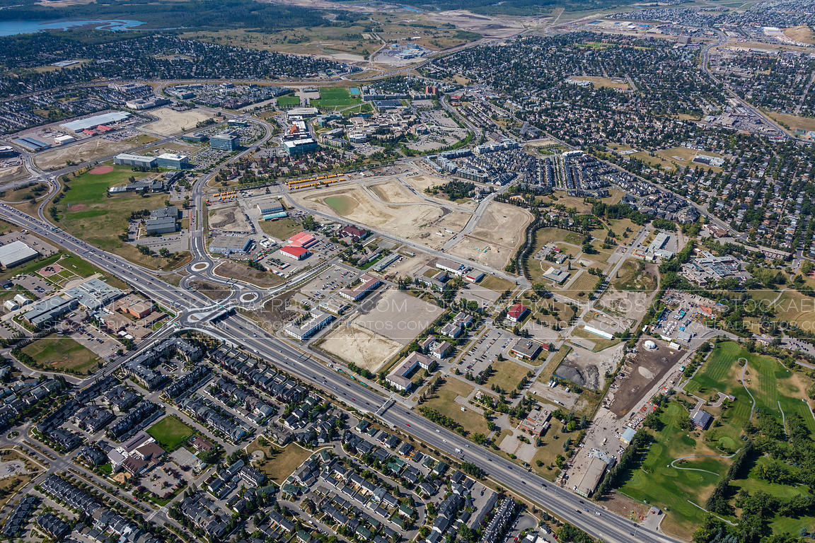 Aerial Photo Currie Barracks, Calgary