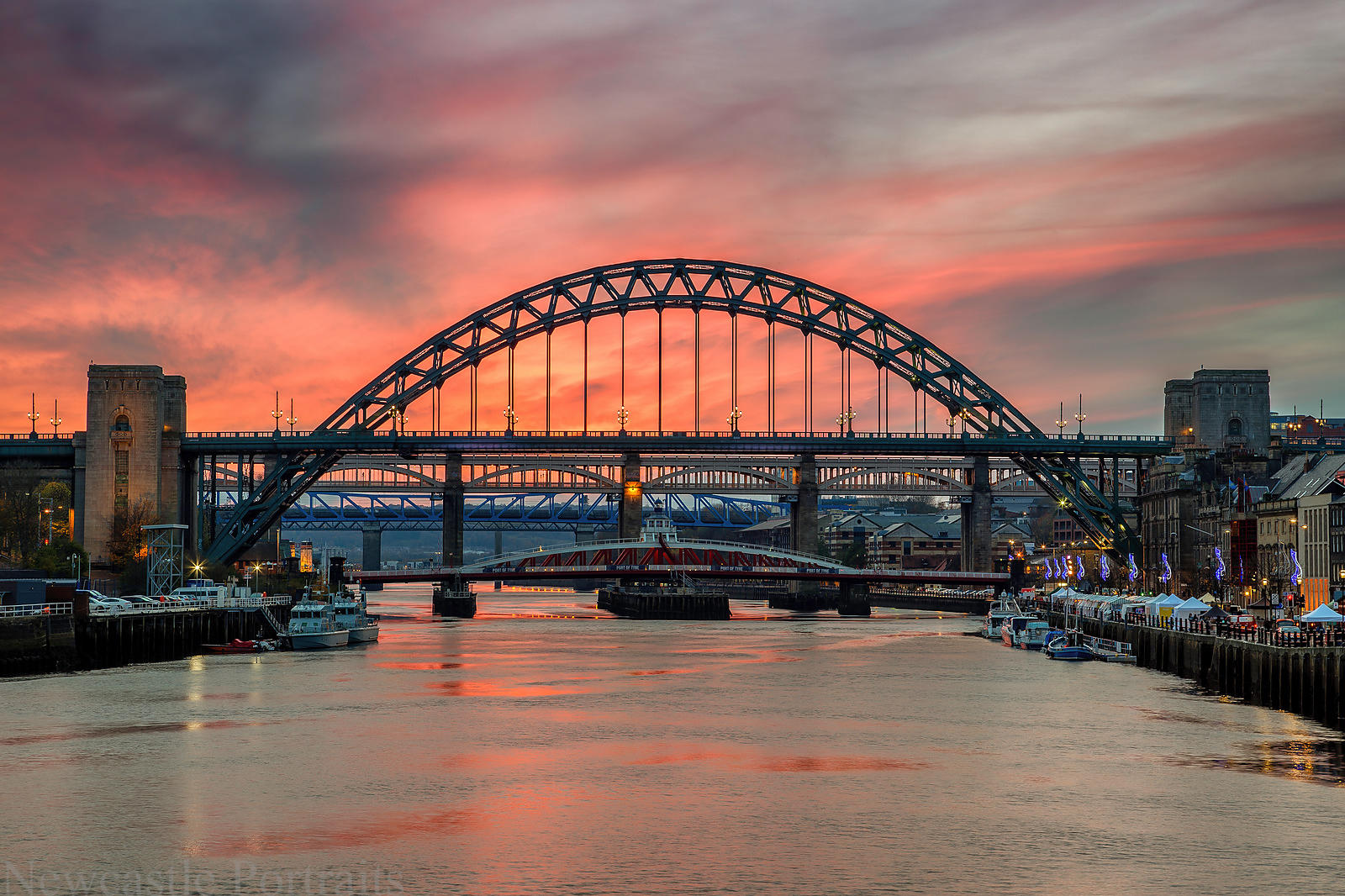 Newcastle Photos | Tyne Bridge Sunset Newcastle photos