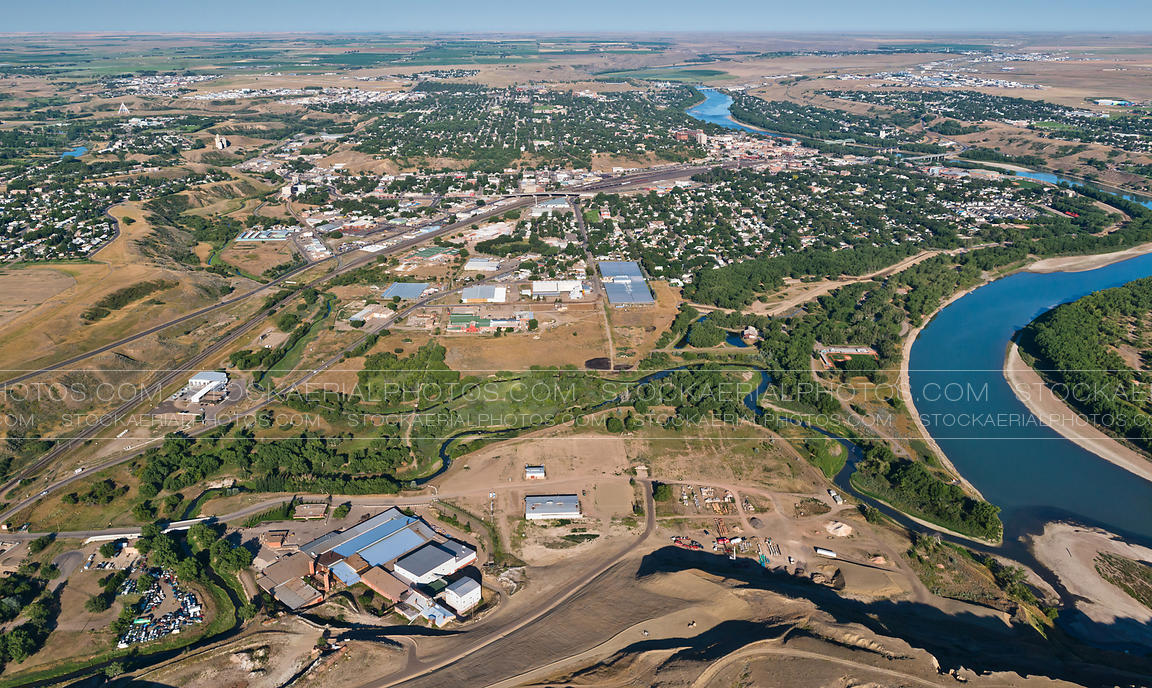 Aerial Photo Medicine Hat, Alberta