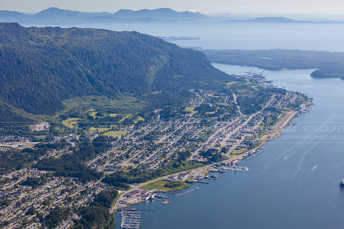 Aerial Photo Prince Rupert Skyline