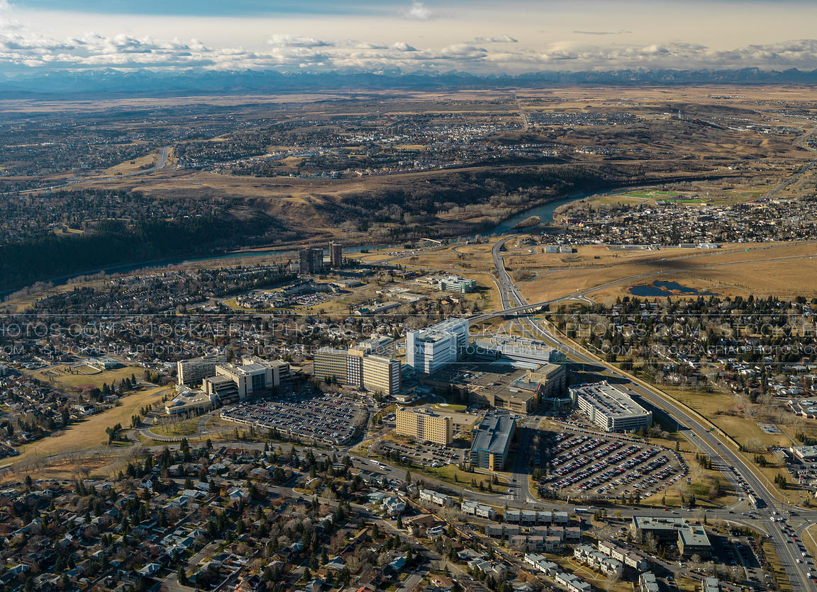 Aerial Photo Foothills Hospital, Calgary
