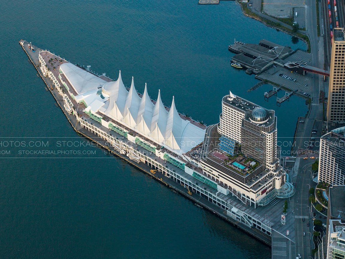 Aerial Photo Canada Place, Vancouver B.C.