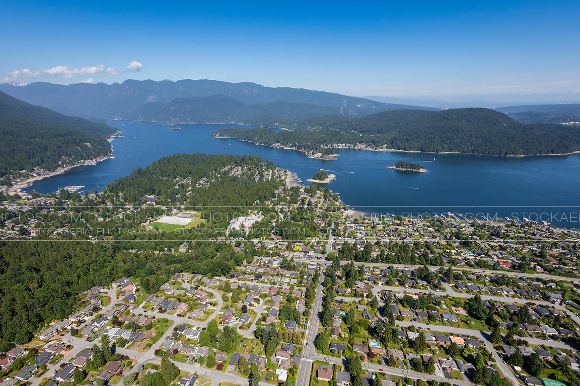 Aerial Photo Deep Cove, British Columbia