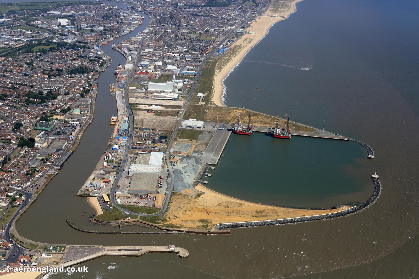 aeroengland aerial photograph of Great Yarmouth Norfolk England UK