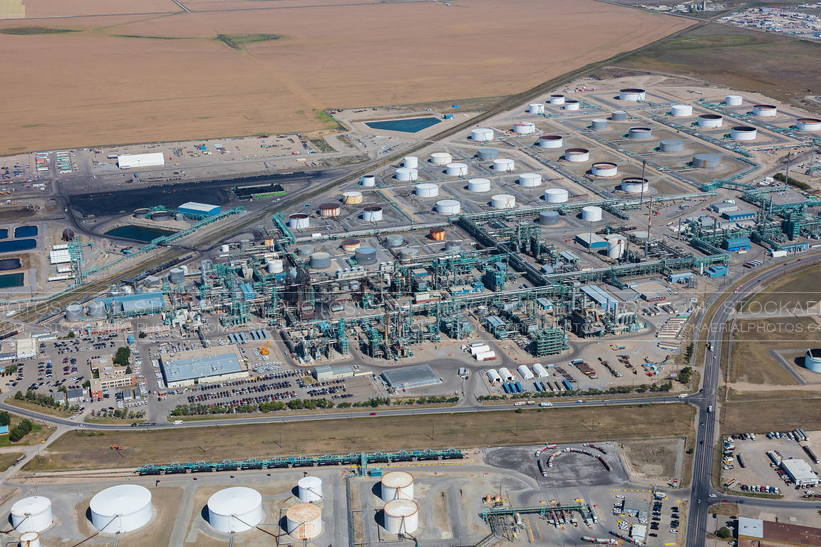 Aerial Photo Coop Refinery, Regina