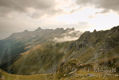 Mountains and clouds