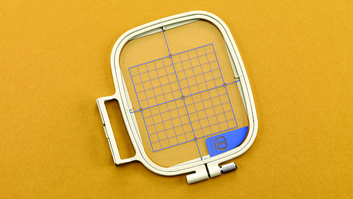 Embroidery Hoop and Grid (4" x 4")